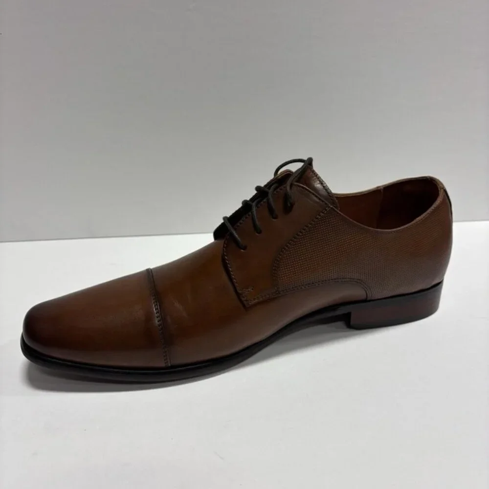 Florsheim Men’s Scottsdale Cap Toe Dress Shoes Tan, Size 12 EE